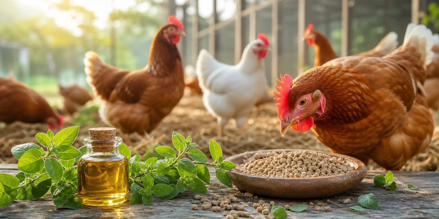 Oregano Oil as a Natural Feed Supplement for Poultry
