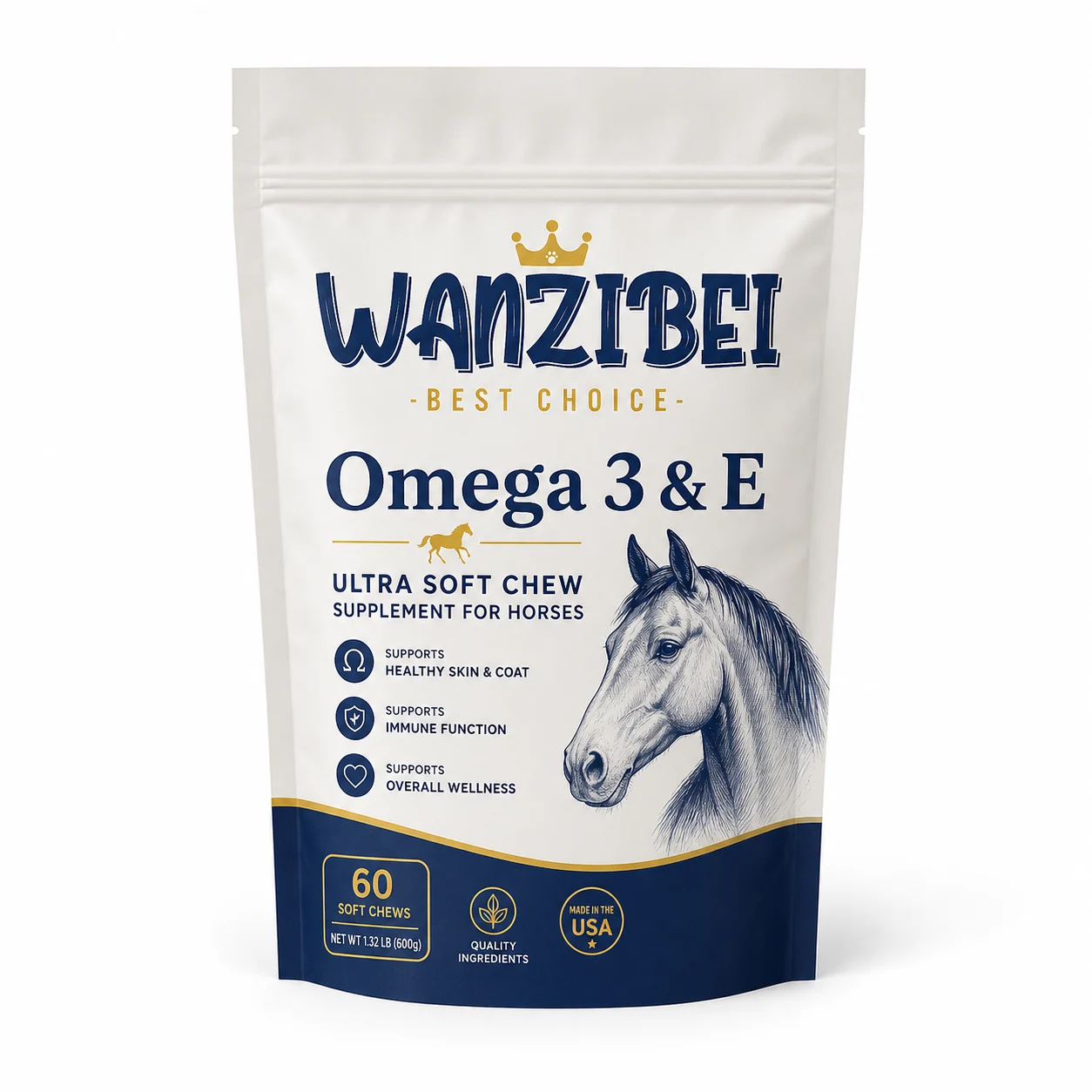 Omega 3 & E Ultra Soft Chews for Horses