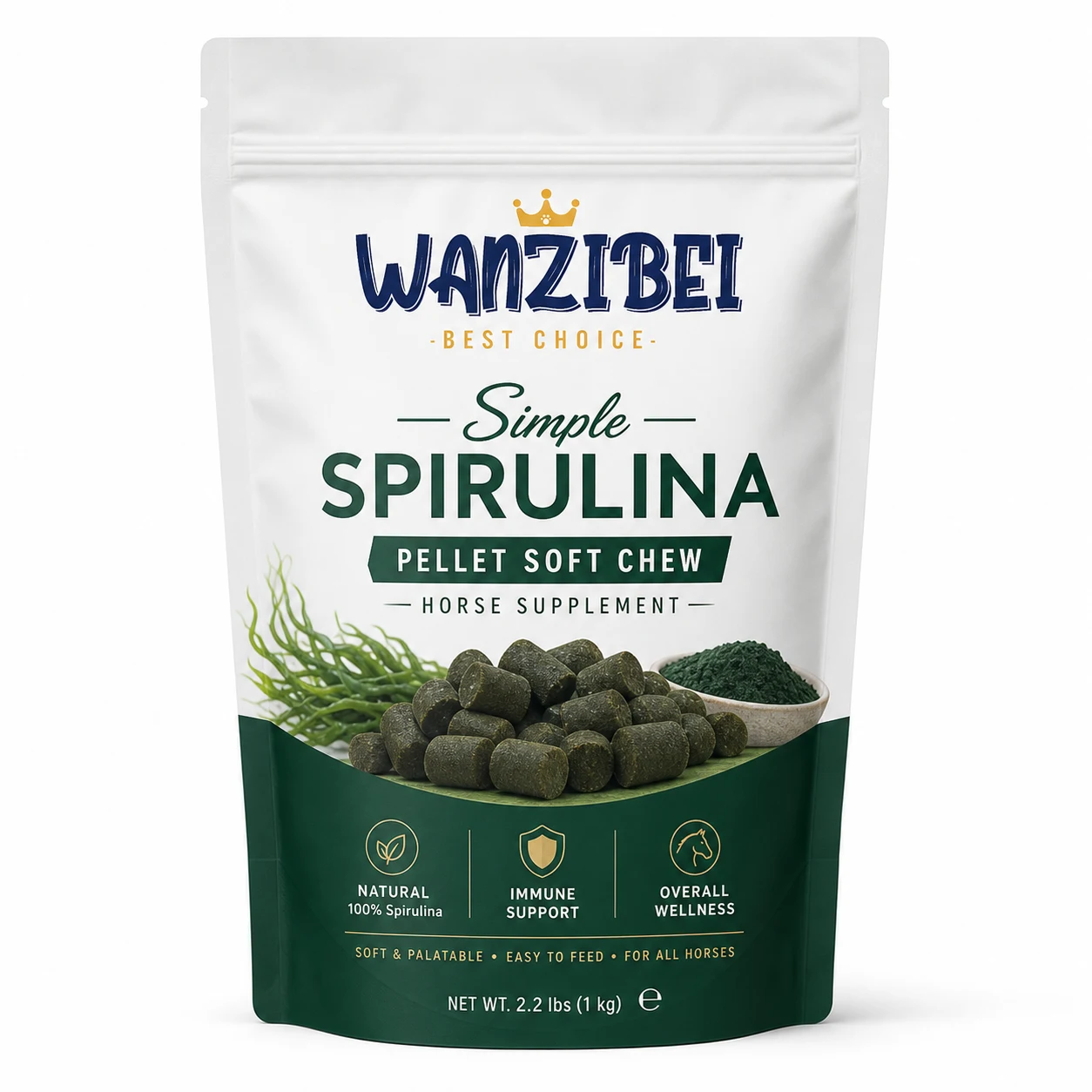 Simple Spirulina Soft Chews for Horses