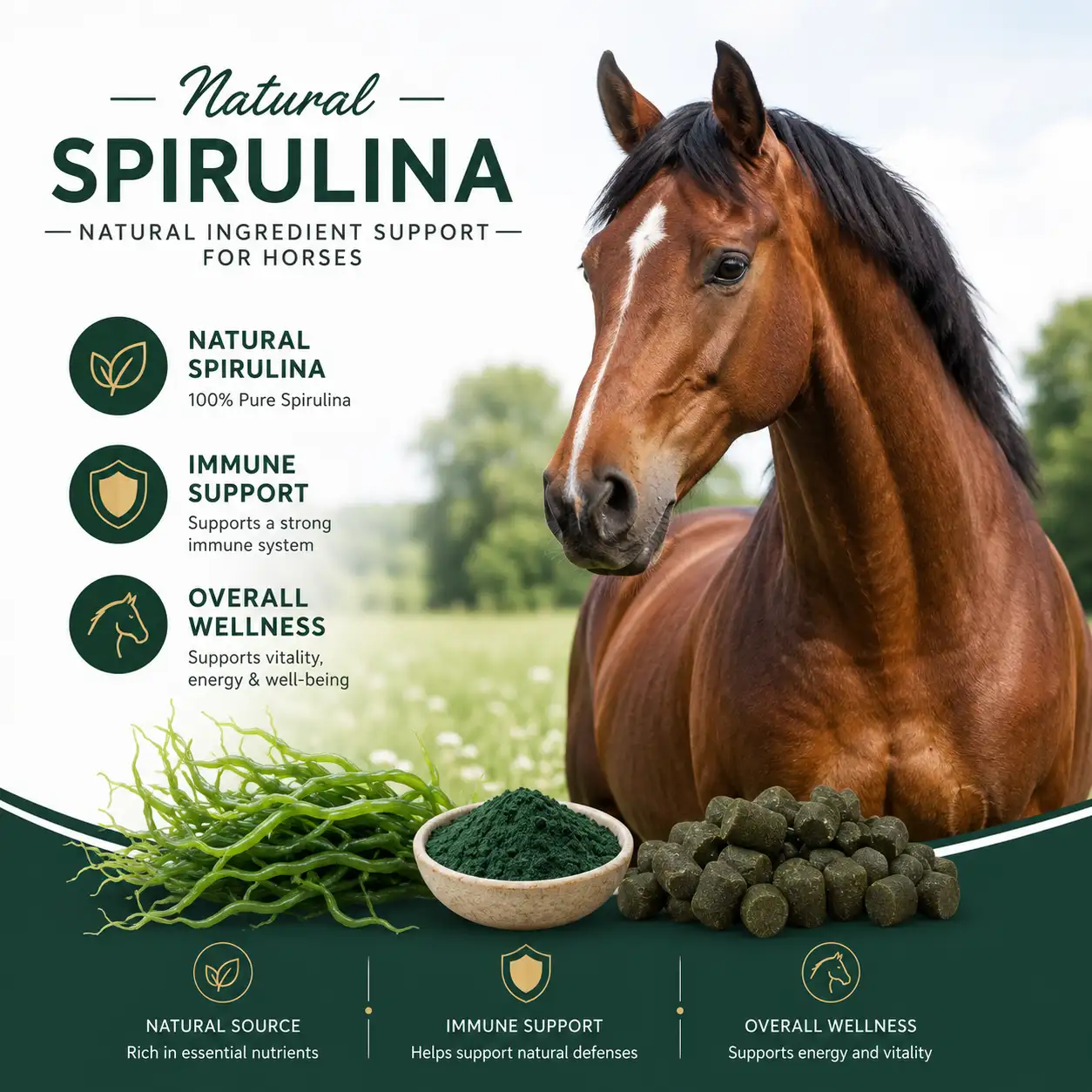 Simple Spirulina Soft Chews for Horses 2