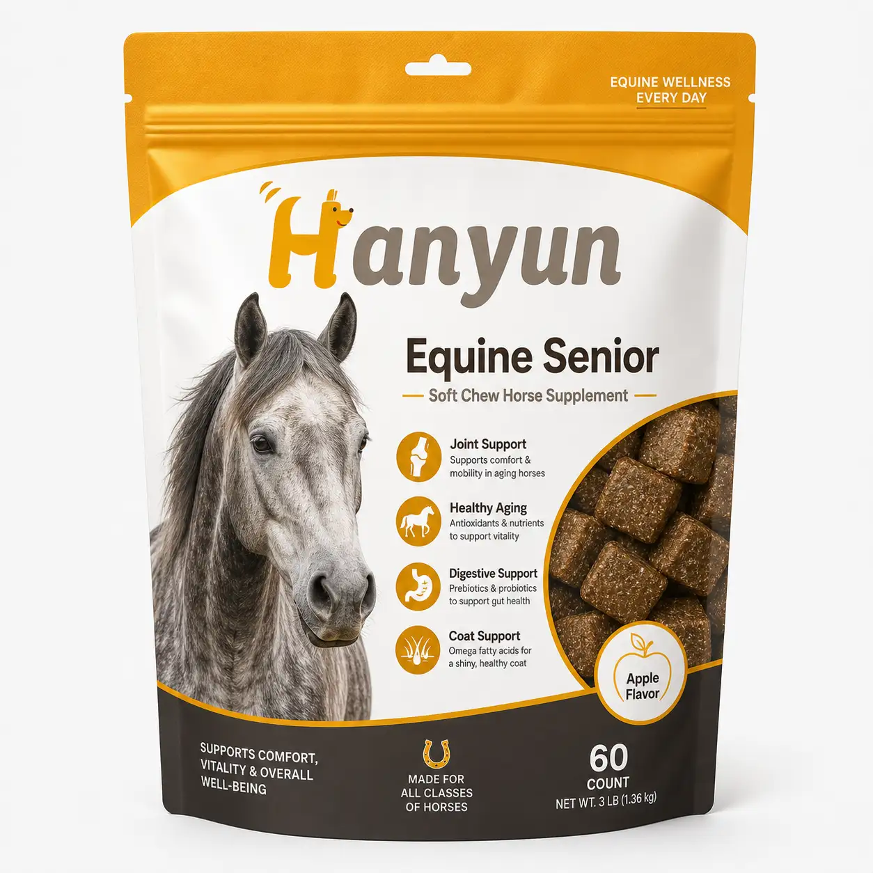HanYun Equine Senior Soft Chew Horse Supplement