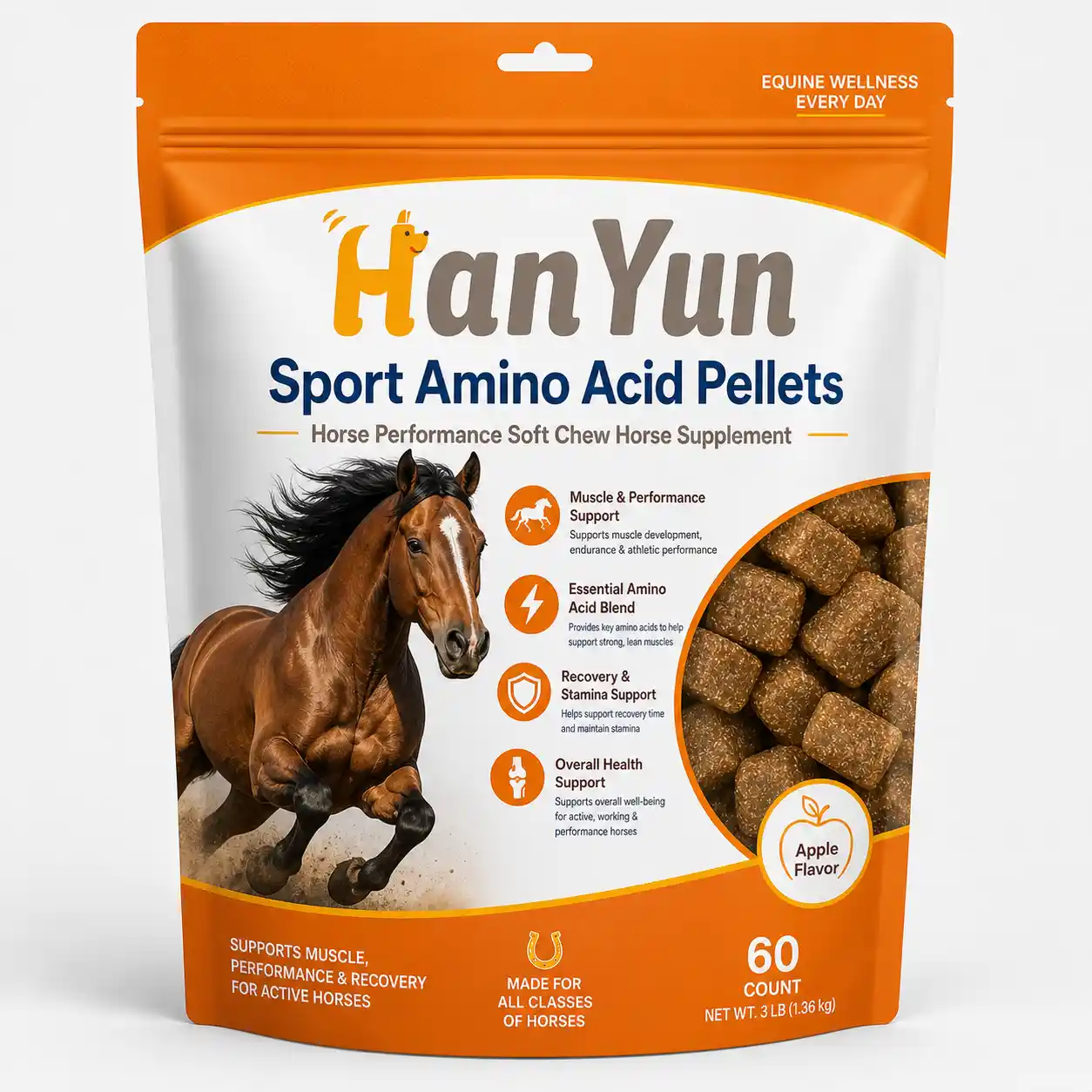 HanYun Sport Amino Acid Pellets Horse Performance Supplement