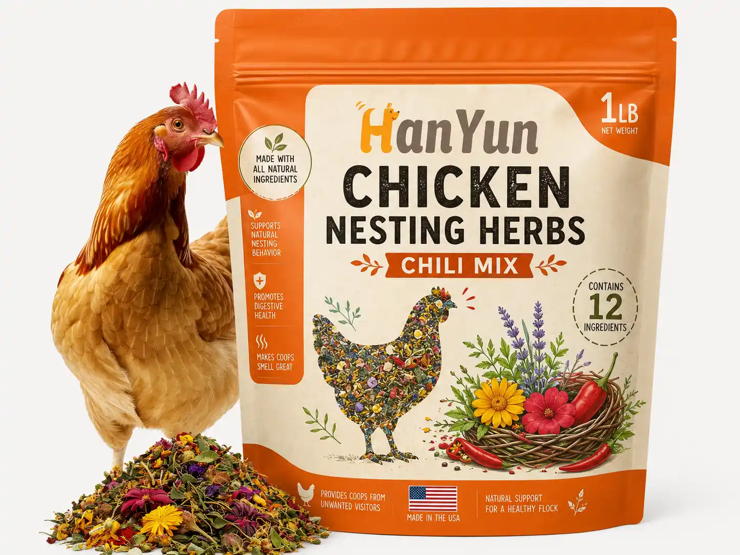 Nesting Herbs Blend — Natural Coop & Nesting Box Botanical Mix
