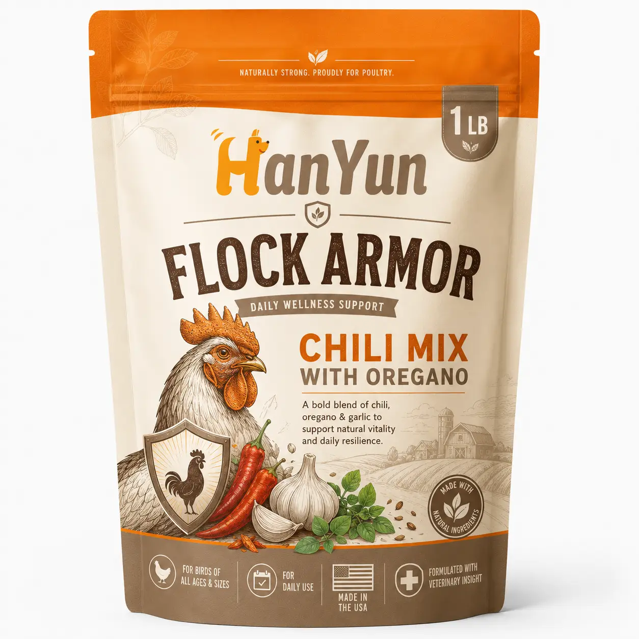 Poultry Dewormer Powder — Natural Chili Mix Formula
