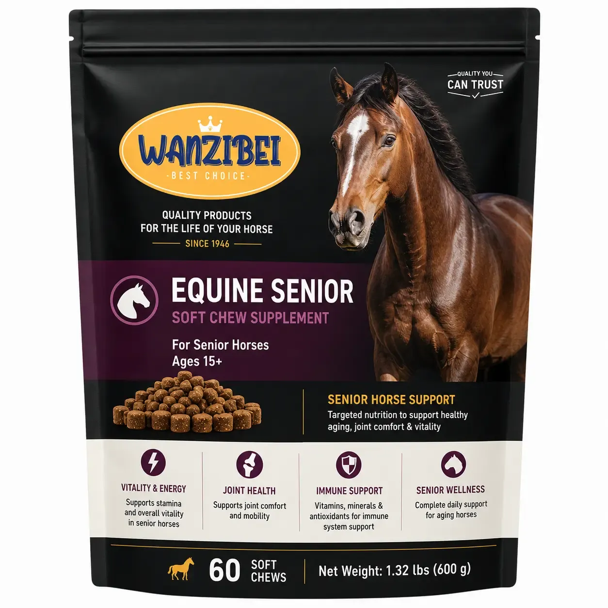 Equine Senior Soft Chews for Horses