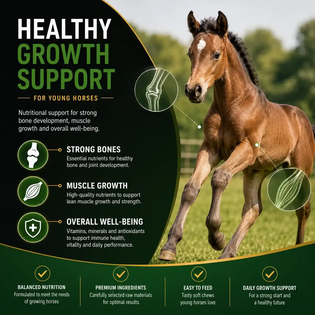 Growth Soft Chews for Horses 2