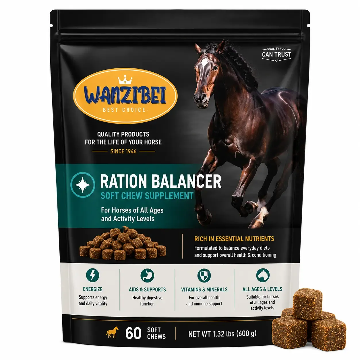 Ration Balancer Soft Chews for Horses