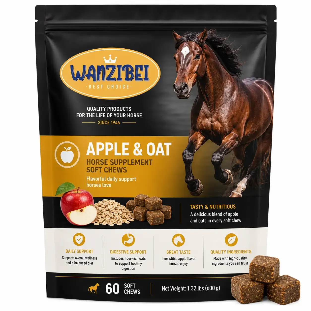 Apple & Oat Treats for Horses