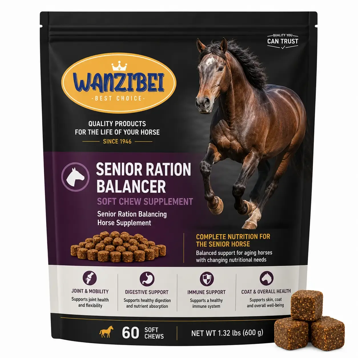 Senior Ration Balancer Soft Chews for Horses
